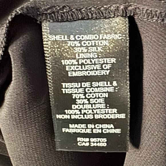 REBECCA TAYLOR KYLA PULLOVER BLOUSE SIZE XS BLACK - Picture 8 of 9